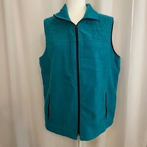 Allison Daly Vest-Teal-Quilted Top-Size‎ 14